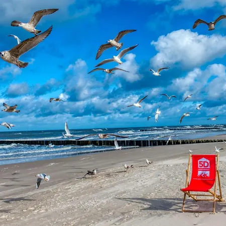 Apartamento 304 Z Widokiem Na Morze, Z Basenem, Sauna, Jacuzzi, Przy Samej Plazy - 5d *