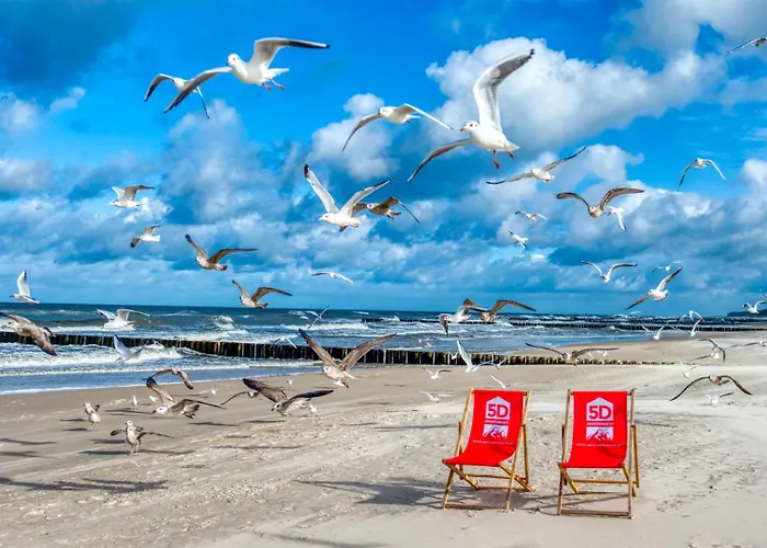 304 Z Widokiem Na Morze, Z Basenem, Sauna, Jacuzzi, Przy Samej Plazy - 5d Appartement Niechorze