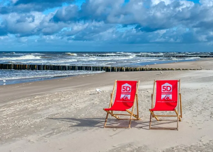 304 Z Widokiem Na Morze, Z Basenem, Sauna, Jacuzzi, Przy Samej Plazy - 5d Niechorze